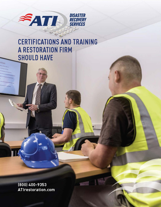 Certifications and Training a Restoration Firm Should Have