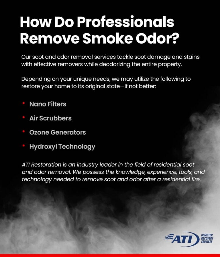 How do professionals remove smoke odor? | ATI Restoration